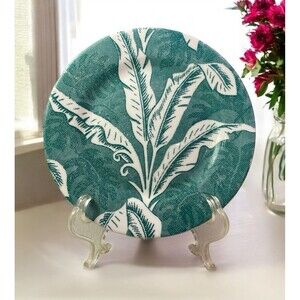 Vintage Tepco Palm Green Salad Plate Restaurant Ware MCM 7”